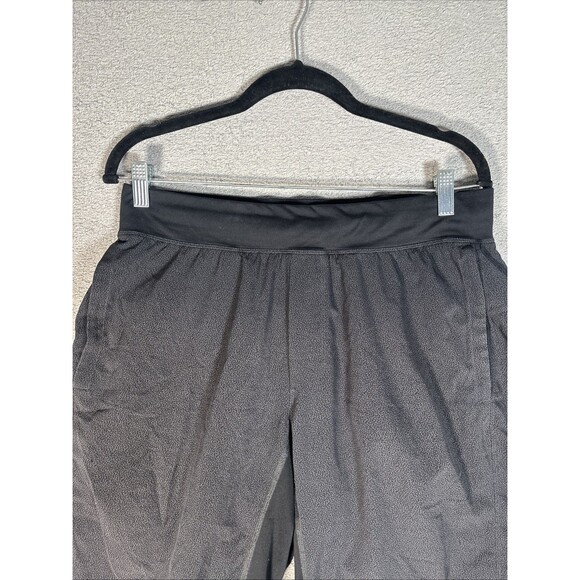 Lululemon Shorts Men’s Size 32" Waist Pace Breaker Black Gray Crackle - Picture 2 of 16